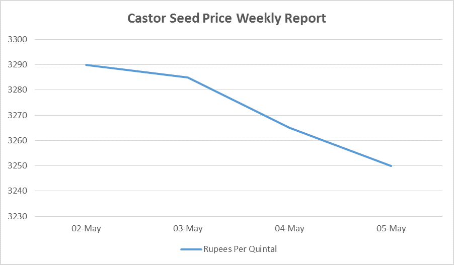 castor seed prices - may 2 to 6, 2016