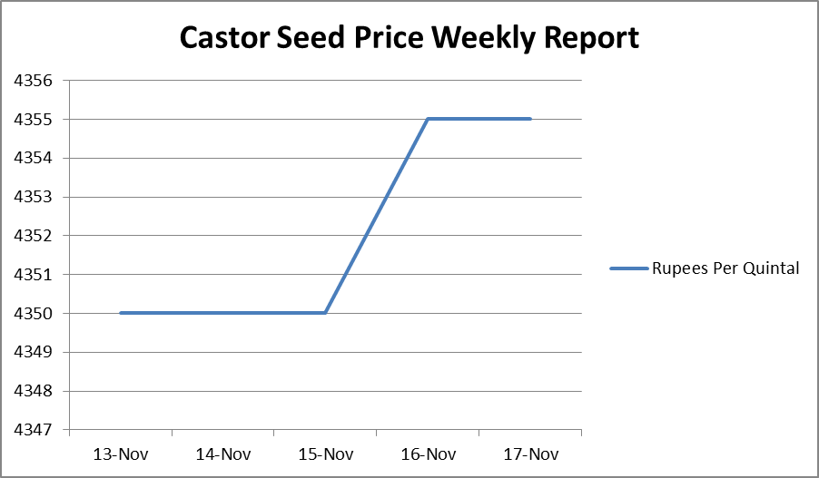 Castor Seed Price Weekly Report – Nov 13 – 17, 2017